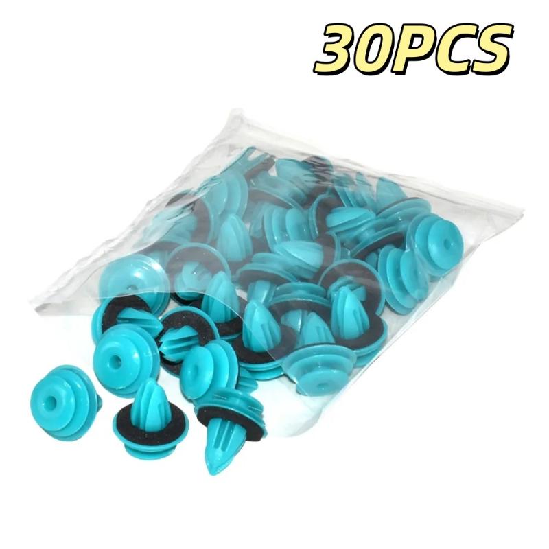 20/30/50Pcs Auto Vehicle Retainer Fastener Rivet Green Nylon Retaining Clip For Bumper Door Buckle Car Interior Accessories
