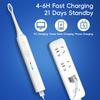 Electric Toothbrush, 6 Brush Heads & Travel Case, 3 Modes Rechargeable Electric Toothbrushes, Philips Toothbrush Head Compatible