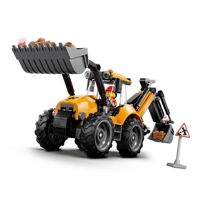 LEGO 60480 City Yellow Backhoe Loader