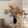 Wabi-Sabi Style Oil Painting Green Plant Ornaments: Floral Art Decoration & Photography Props
