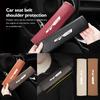 OXXN7 Leather Car Safety Belt Cover Protector Pads Accessories For Rio K5 K2 Sportage Ceed Sorento Picanto Stinger Soul