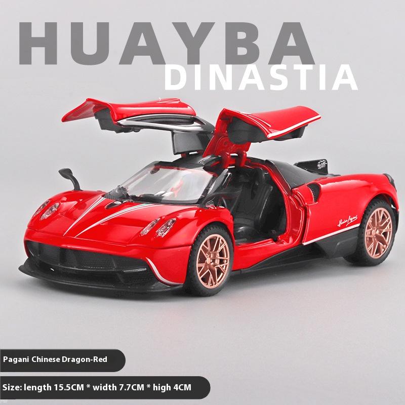 

1:32 Huayra Dinastia Supercar Alloy Diecast Model Car Computer Desktop Ornament Collection Simulation Model Gifts For Boys червоний