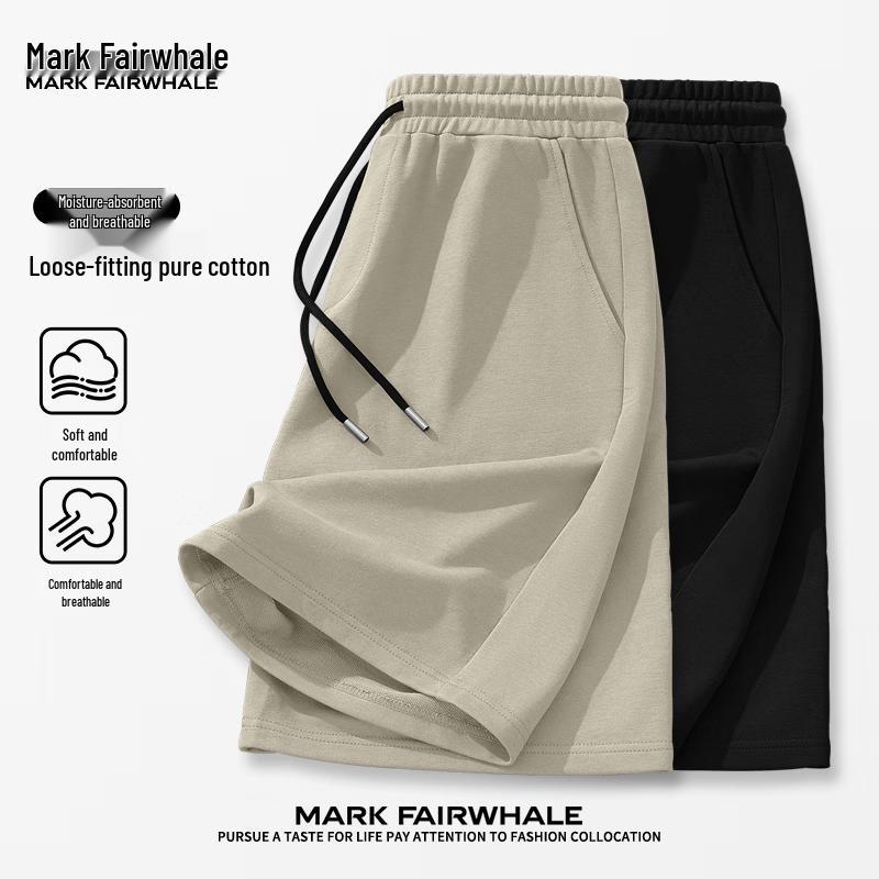 Mark Fairwhale Men s Cotton Casual Sports Shorts 4XL