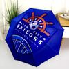 Lion City Sailors Football Club  pattern, automatic folding umbrella, portable and foldable design, 8 ribs, a Christmas or birthday gift.