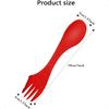 20 Pack Camping Forks 3 In 1 Travel Spoon Fork Knife 7 Inches EcoFriendly Durable Plastic Sporks 6 Colors Mixing Sporks for Bac