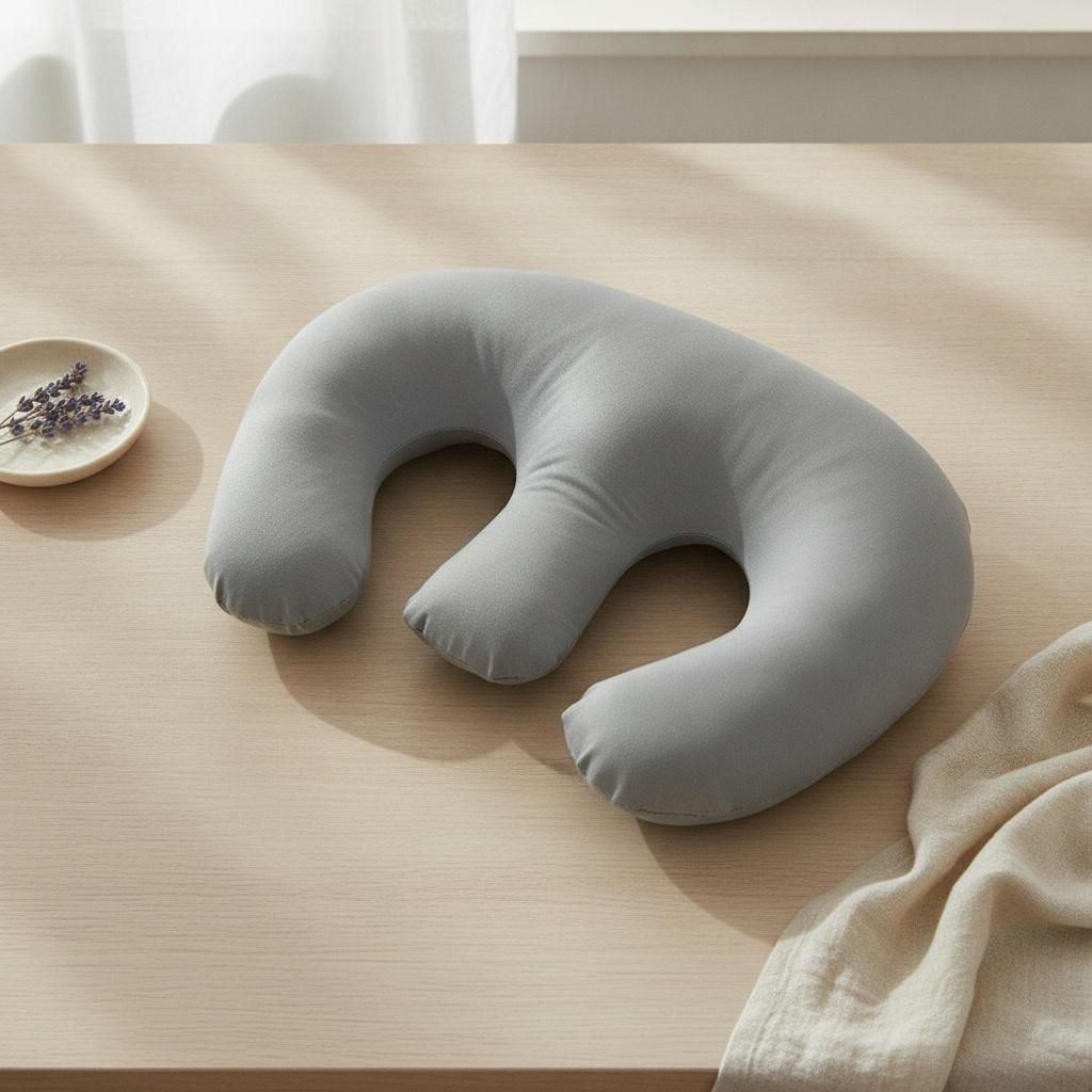 U-Shaped Latex Massage Pillow for Beauty Salon Beds, Face Cradle Cushion with