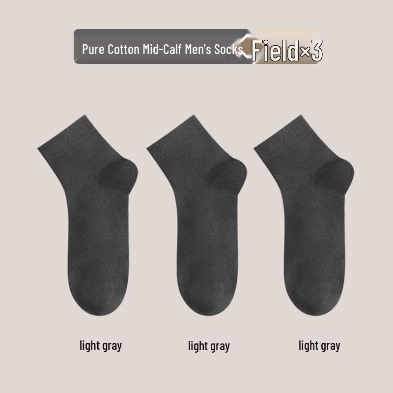 LangSha Men s Cotton Mid-Calf Socks