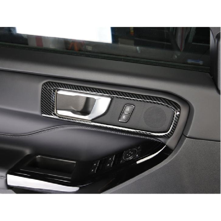 For Ford Explorer - Carbon Fiber Car Door Handle Bowl Cover Trim 4PCS