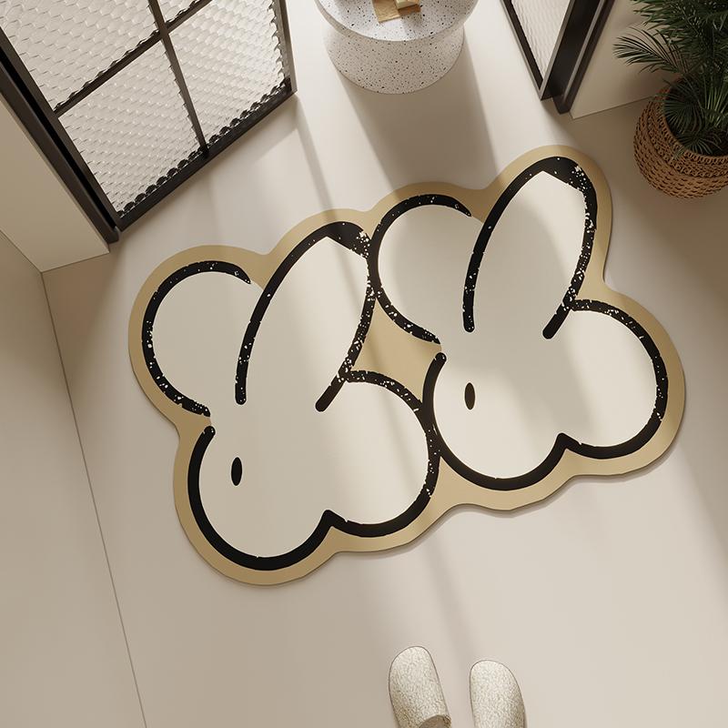 Toilet floor mat anti-drop water absorption quick drying bathroom floor mat diatom mud toilet non-slip toilet soft mat