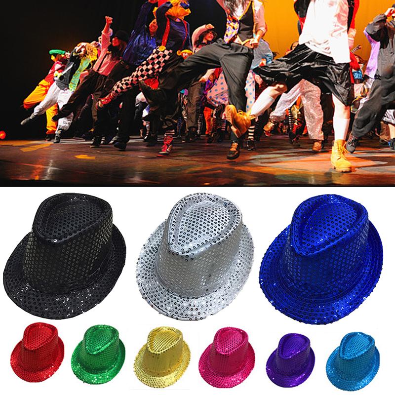 Children Jazz Top Hat Bright Color Sequined Show Hat