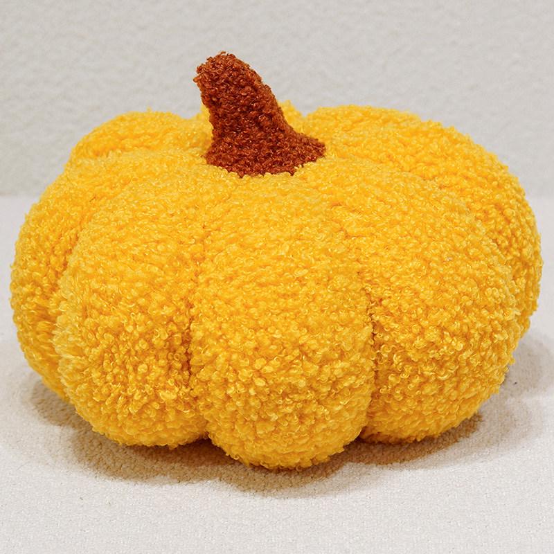 Coussin Peluche Citrouille Halloween Mignon Style Nordique - Ornement Décoratif pour Canapé de Salon