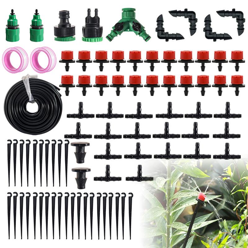 10-30M Drip Irrigation System Automatic Watering Accessories Drip Irrigation Kit Watering Device for Greenhouse Indoor Outdoor