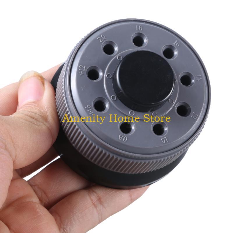 F26C Watch Glasses Screwdriver Repair Tool With 9 Pieces Tips Aluminum Alloy