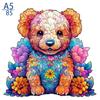 Non-Toxic 300Pcs Wooden Puzzle Color Cat Delicate Irregular Shape Puzzles Gratitude Adult Stress Reduction Family Interactive Toys Gift