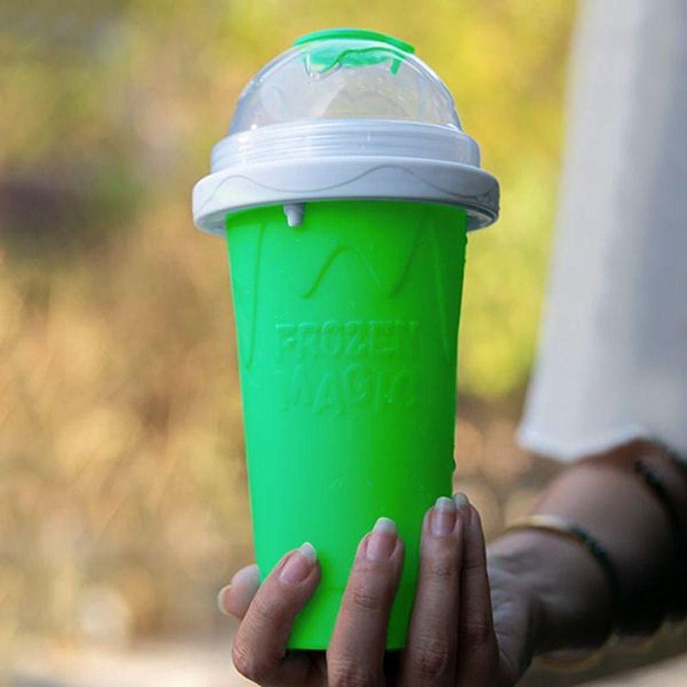 Quick-Frozen Smoothies Squeeze Cup Silicone Slushy Maker Cup DIY Juice Water Bottle  Juice Milk