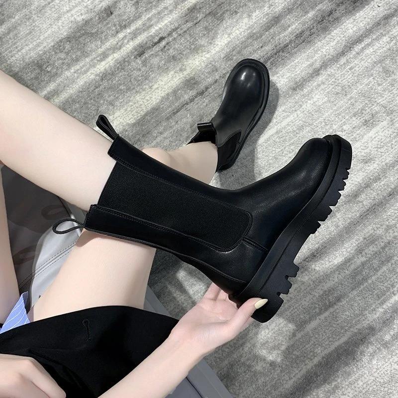 

Модные зимние женские сапоги 2024 года высокого качества, модные хиты продаж, однотонные, с круглым носком, на среднем каблуке, с рукавами до середины икры, женские сапоги 40