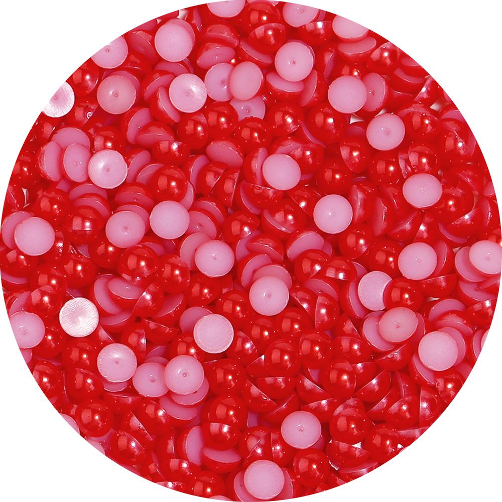 50-500Pcs ABS Imitation Pearls Beads Color Flat Back Cabochon Half Round Loose Bead for Crafts Garment Nail Art Jewelry Findings