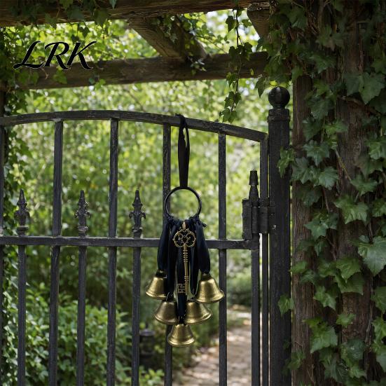Poignée de porte légère Carillon Clochettes de sorcière pour protection de bouton, Suspendu fait main Accroche métallique au son doux, Cloche décorative vintage Boho Maison