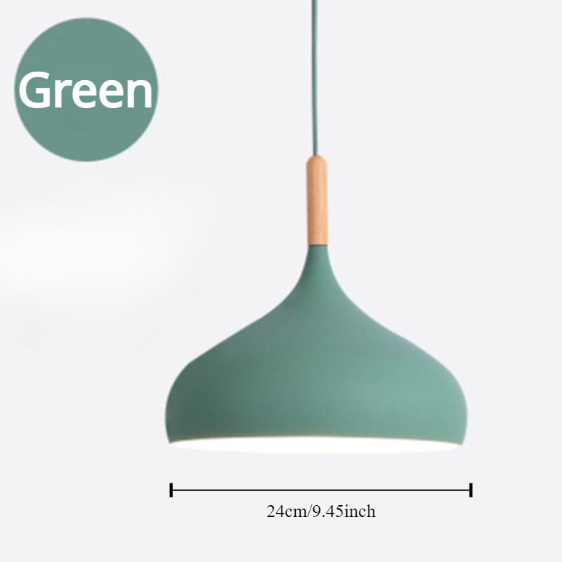 

Новые современные подвесные светильники, люстра-макаруны для ресторана, спальни, подвесные светильники, алюминиевая одинарная люстра для офиса, декоративные 1pcs&No Bulb зелёный