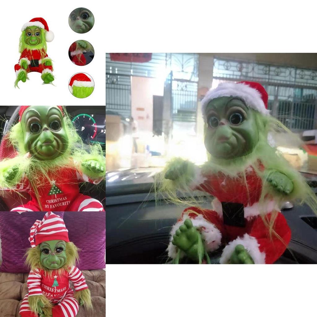 Adorable 20cm Grinch Doll Christmas Stuffed Plush Toy Perfect For Holiday Decor