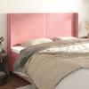 VidaXL Headboard with Ears Pink 203x16x118-128 Cm Velvet3119371