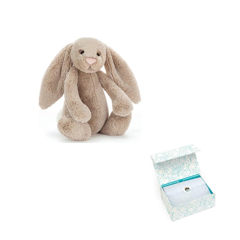 JELLYCAT Bashful Beige Bunny Stuffed Animal