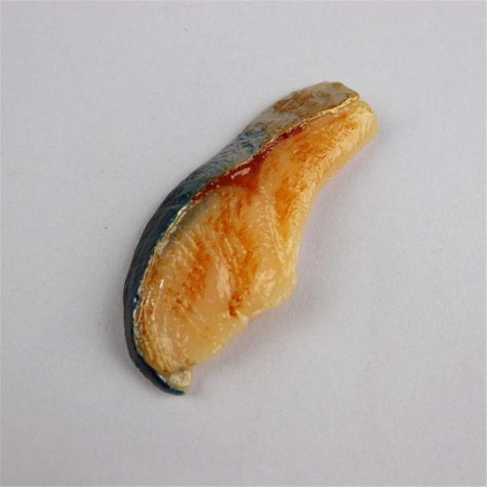 Zzooi 3PCS Artificial Faux Fried Fish Slices Fake Roast Fish Fillets Simulated Fried Fish Fillets Display Model