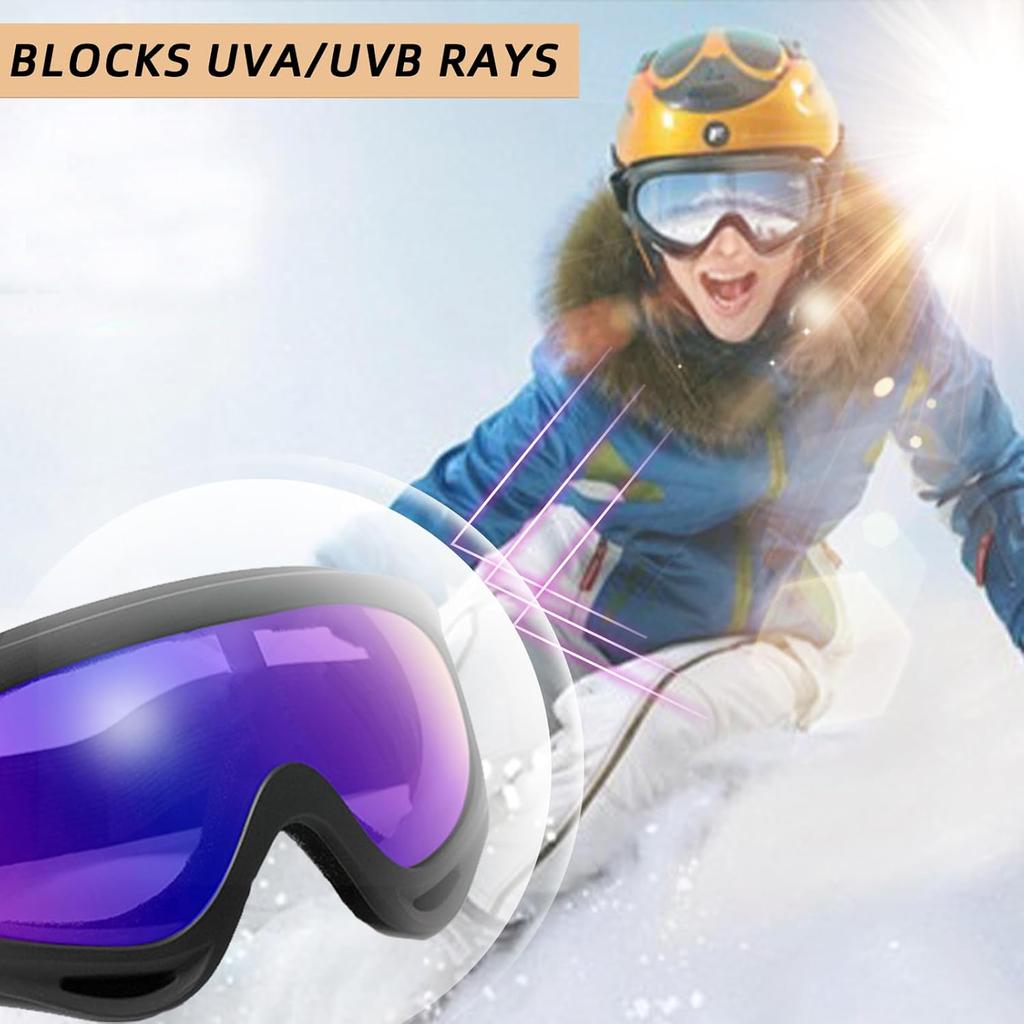Motorcycle Goggles 5 Pairs Dirt Bike Goggles UV Protection Ski Glasses Riding Dust And Windproof ATV Glasses With 3 Skull Face Mask For Men Women