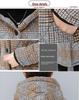 Women's Mid-length Plaid Cotton Coat - Velvet-lined, Thickened for Autumn/Winter
