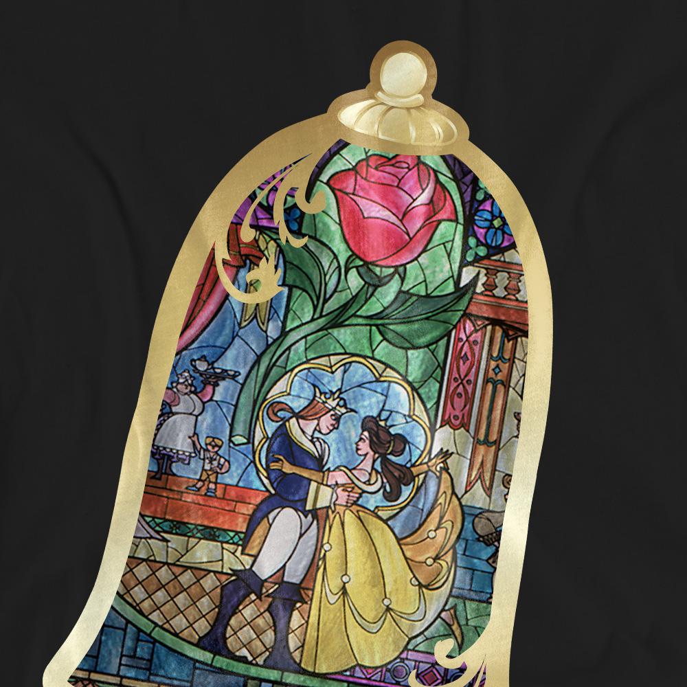 Beauty And The Beast Unisex Adult Stained Glass T-Shirt