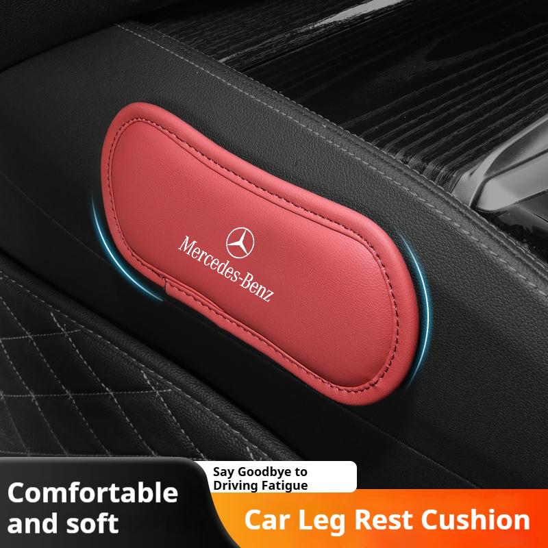 AJBR2 Leather car knee pads car center console leg pads for Mercedes Benz AMG C E S GLE CLC class W204 W203 W205 W124 W221 W213 W212