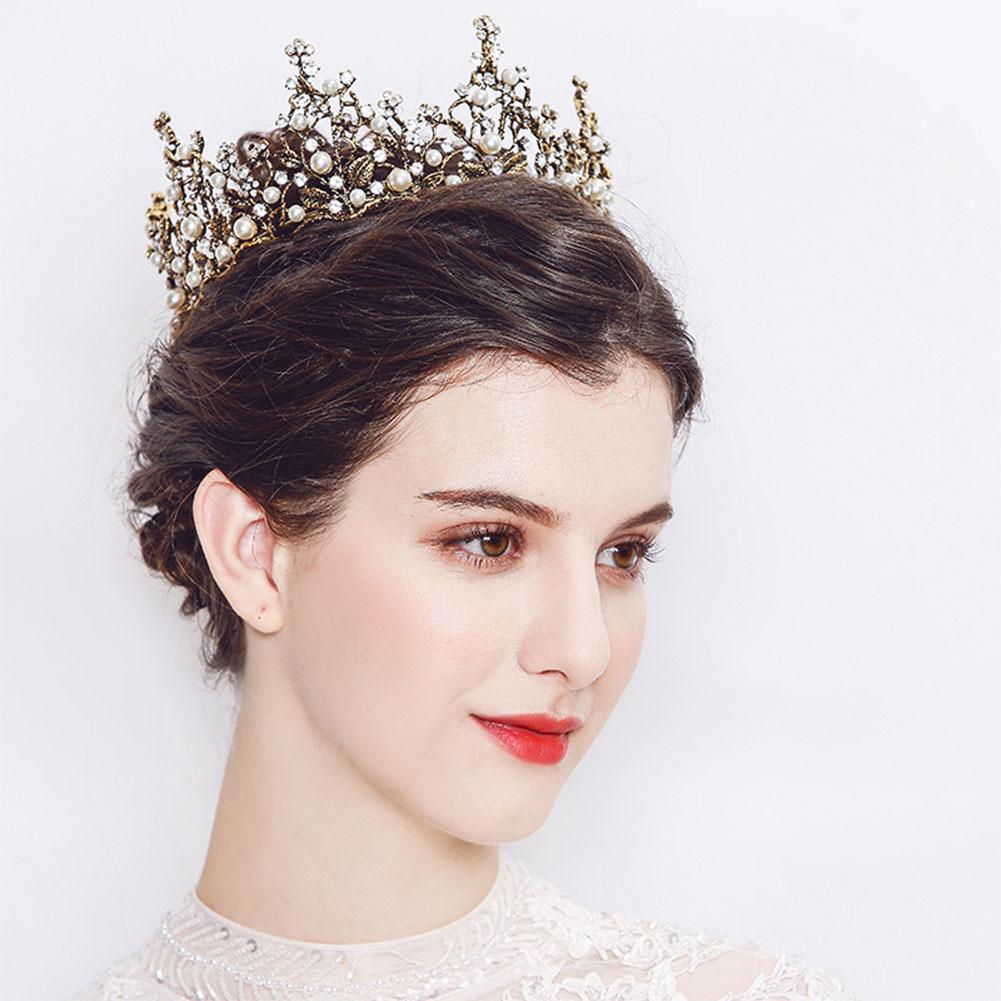 Bridal Jewelry Classic Elegant Charming Rhinestone Circle Crown Headwear
