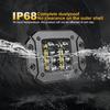 5 Inch 40W Flush Mount Work For Jeep Wrangler Car Truck Offroad Spot Beam Lenses LED Pods Driving Fog Light 12V 24V