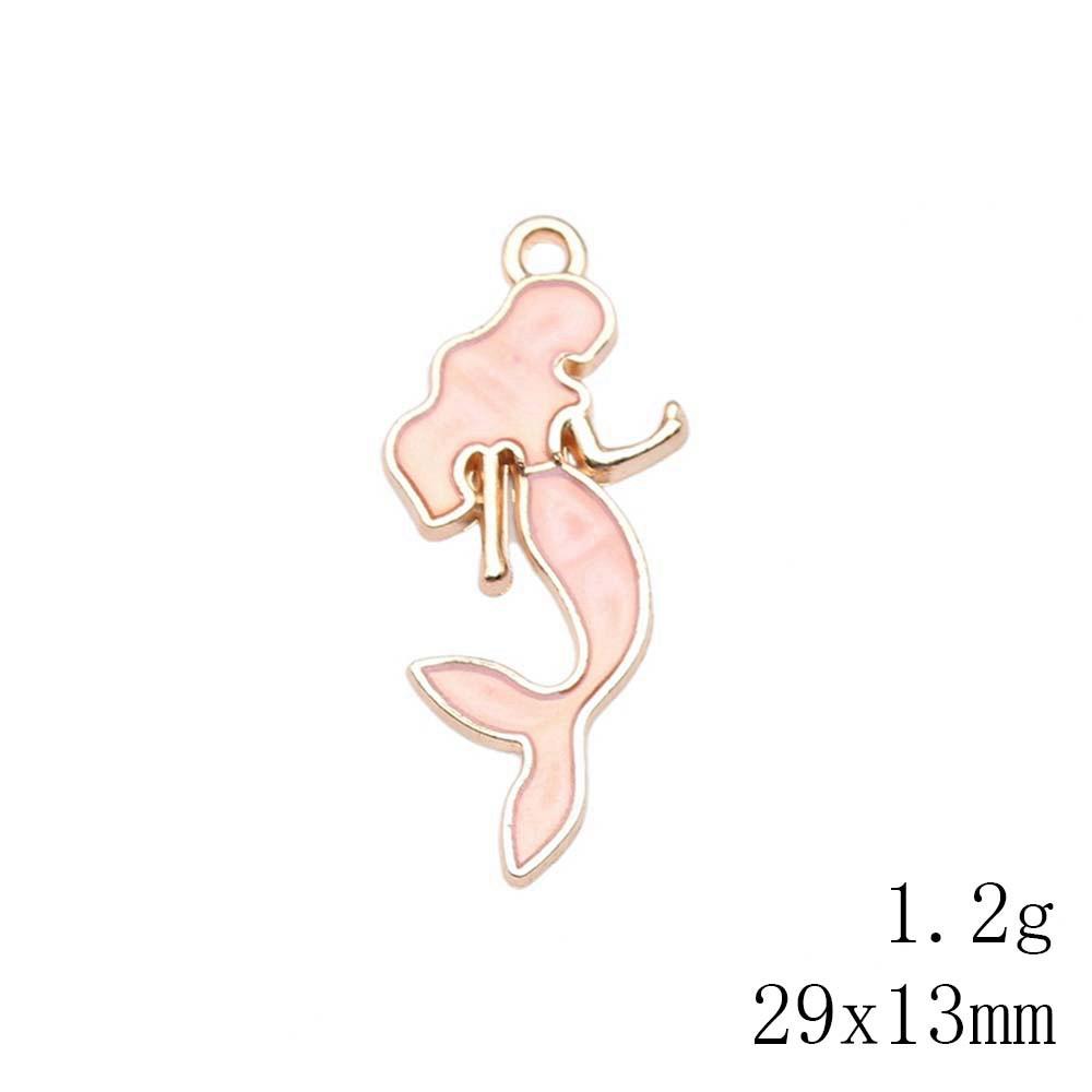 Valentine's Day Charms For Bracelet Flamingo Mermaid Enamel Charms Pendant Home Garden Pendants For Bracelets