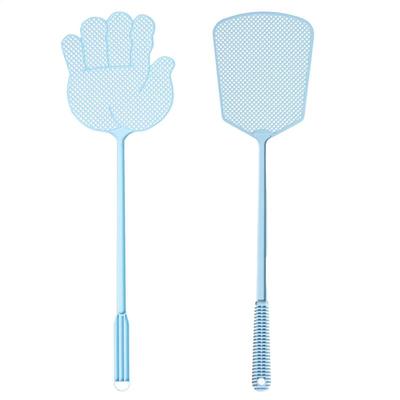 Fliegenklatschen aus Kunststoff Langlebig Niedlich Handfläche Kunststoff Schwerlast Fliegenklatsche Mückenabwehrwerkzeug Heimzubehör Werkzeuge Zufällige Farbe