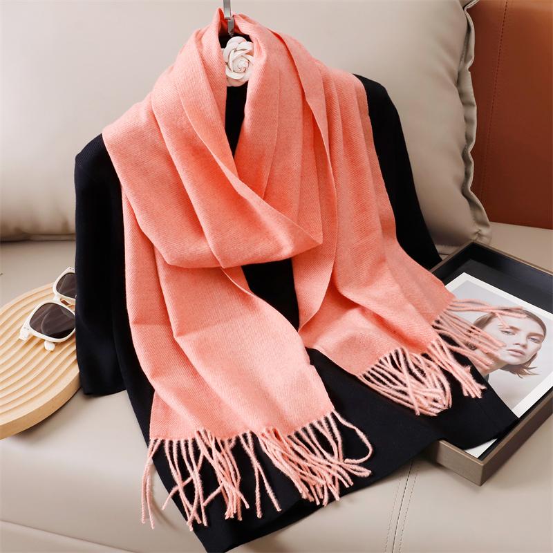 Winter Solid Scarf Women Cashmere Soft Warm Scarves Hijab Female Long Headband Shawl Wrap Bandana Foulard Echarpe Poncho Stoles