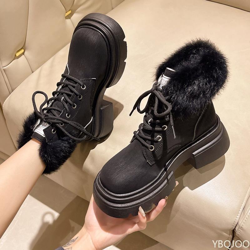 Fashionable versatile new autumn winter warm women's cotton shoes casual comfortable non slip soft soled women's boots