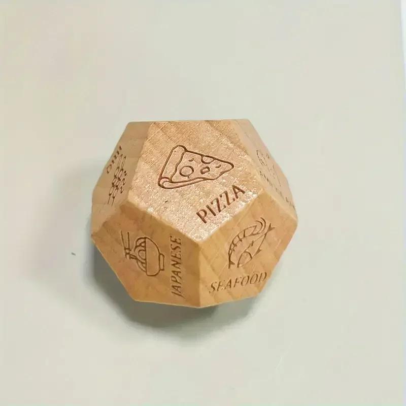 Food Decides Dice 12 Sides, Date Night Dice Couple Gift Ideas, Him and Her, Dinner Dice Decides, Cool Birthday Wedding Figurines