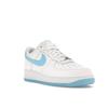 Nike Air Force 1 07 White Aquarius Blue Men Sneakers FQ4296-100