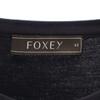 FOXEY 7 Minutes Sleeve Knit Cardigan 40 Navy Women Used