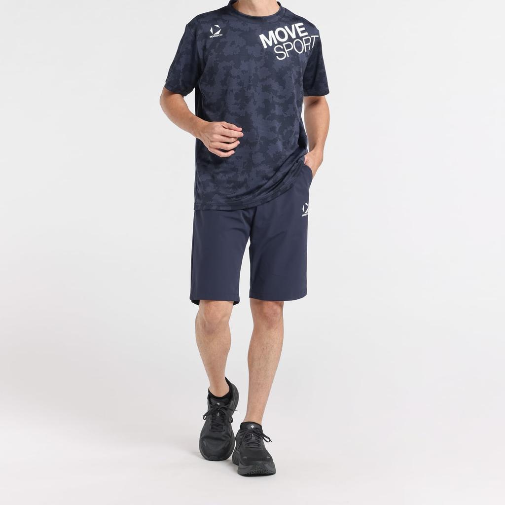 Move Sports Short Sleeve UV Training NV00 Men's T-Shirt, DESCENTE, Protection, Sweat-Wicking, Quick-Drying, Stretch, Shirt, (ST5SHTZ3MB)