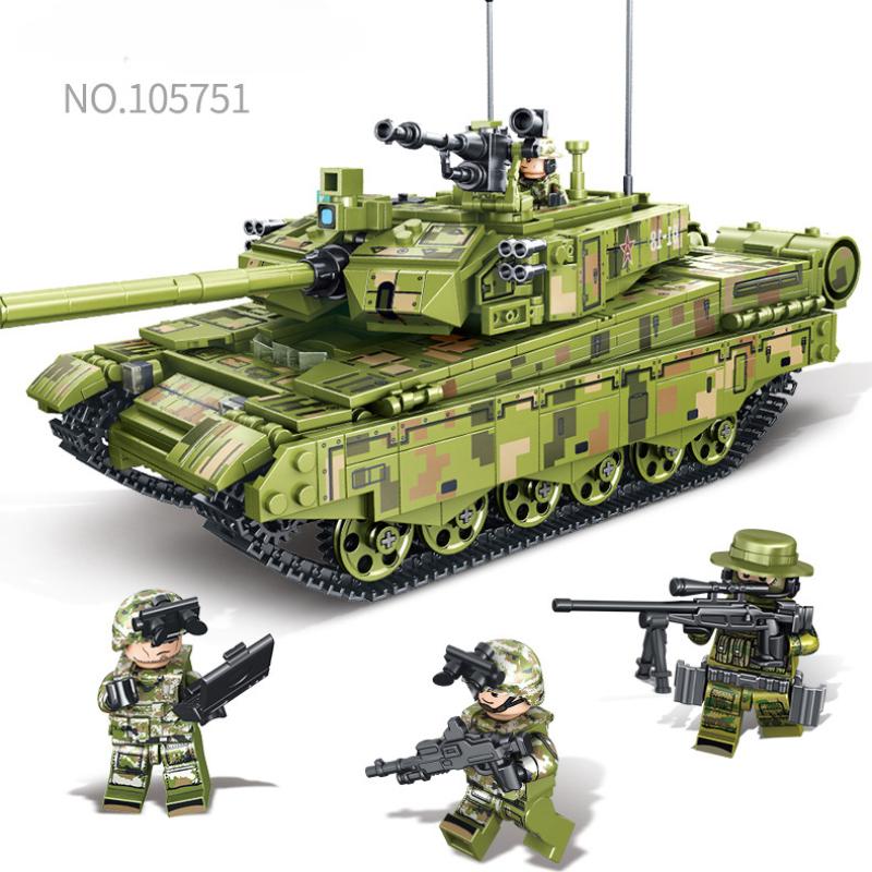 

1144 шт. военная серия Тип 99A основной боевой танк для мальчиков строительный блок игрушка в подарок без коробки