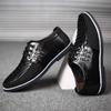 Scarpe Casual da Uomo Marca di Moda Classiche Casual da Uomo Scarpe in Pelle PU Nere Vendita Calda Traspiranti da Lavoro con Lacci Scarpe da Uomo Taglia Grande