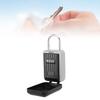 Key Lock Box Aluminum Water Proof Portable 4 Digit Combination Key Safe Storage Lockbox for Outside Home Garage
