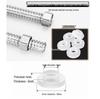 Silicone Convex Gasket for Shower Faucet Repair, Waterproof Sealing Ring, 4/6-Minute Corrugated Pipe Hose Parts.