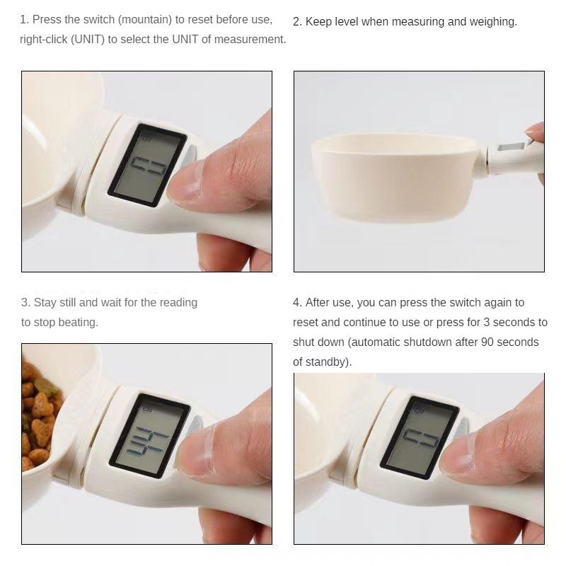 Cat Food Dog Food Weighing Spoon Pet Food Electronic Weighing Measuring Spoon Cat Dog Pet Supplies