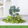 Luxury Faux Green Plant and Flower Decor - Indoor Moss and Grass Clusters for Elegant Landscaping.
