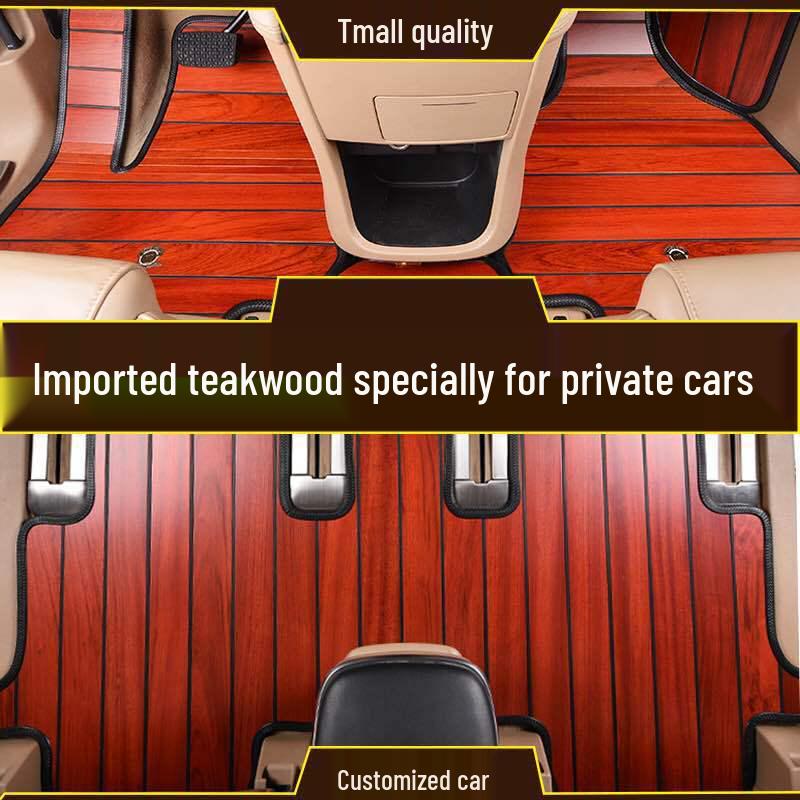 Buick GL8 2020 Teak Wood Floor Mats for Avenir Fathead Fish Lucene ES25S