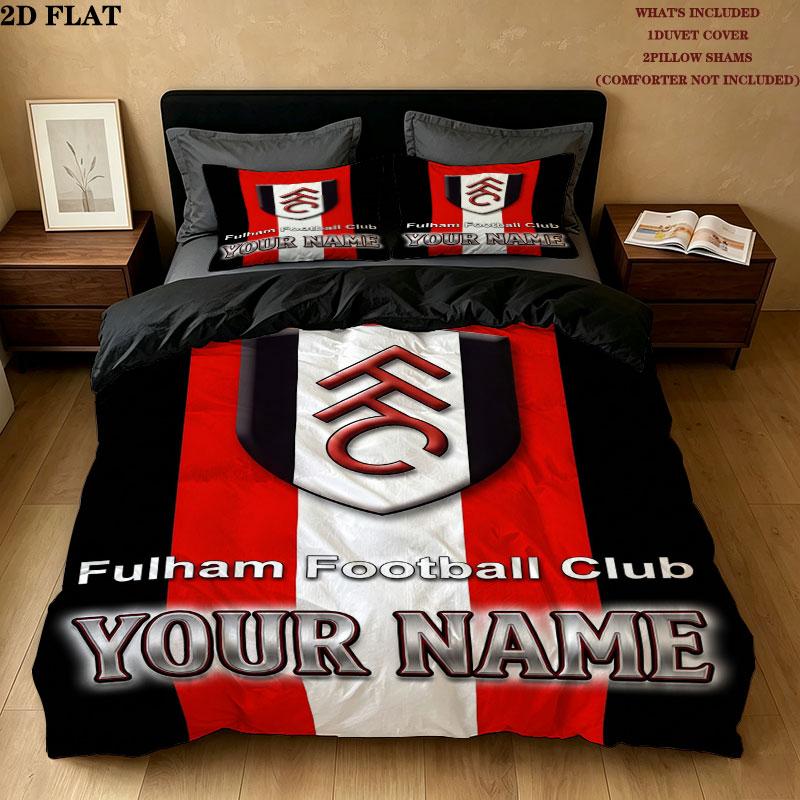 Custom Fulham Bedding Quilt Set Quilt Cover Pillowcase Home Decoration Birthday Gift (1 * duvet cover + 2 * pillowcase, without core)