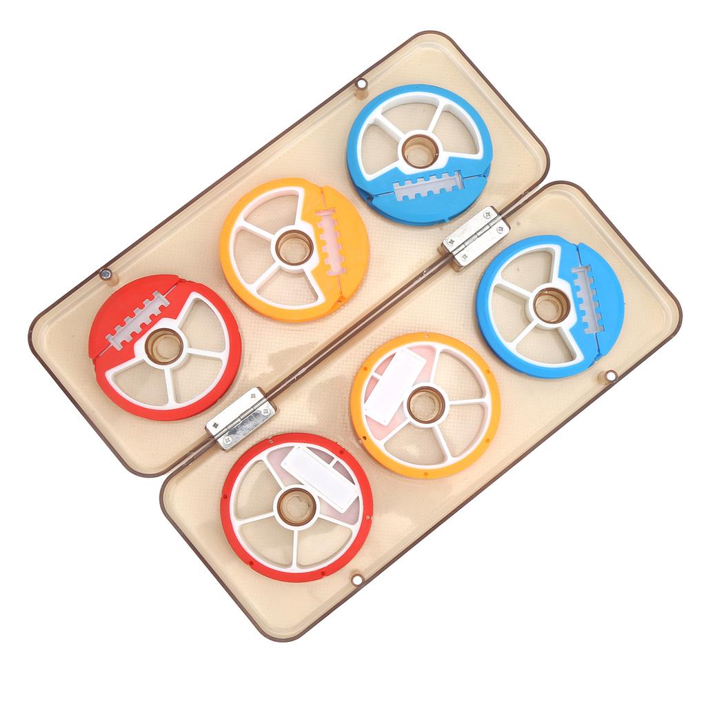 Silicone Fishing Line Storage Holders 6?Axis Colorful Fishing Line Winding Board Spool